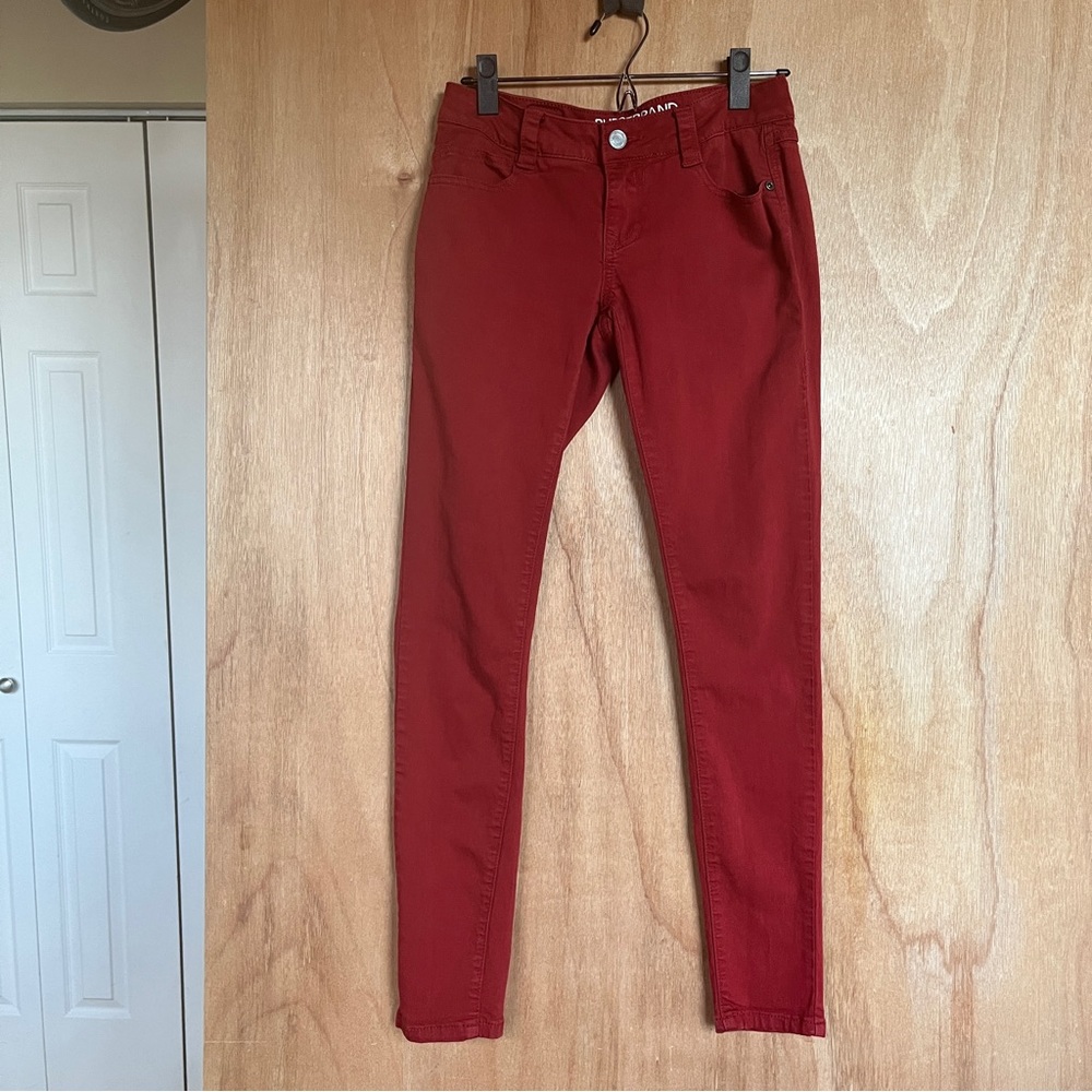 Rubberband Stretch Sarina Rustic Low Rise Fall Skinny Jeans Sz 26